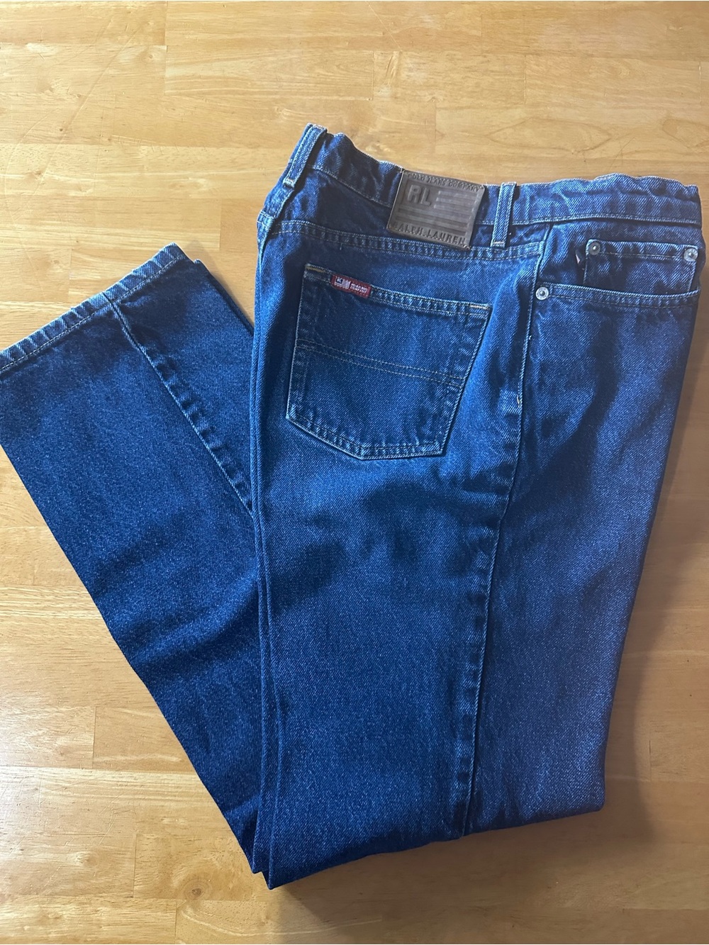 Vintage Ralph Lauren Woman’s Saturday Jeans in Deep Blue Denim